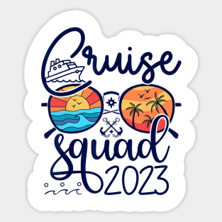 Cruise Squad 2023 Vacation Matching Family Group Squad Sticker